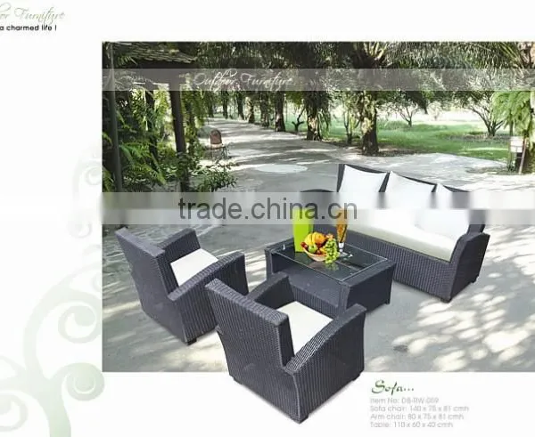 OUTDOOR RATTAN SOFA SET photo-4
