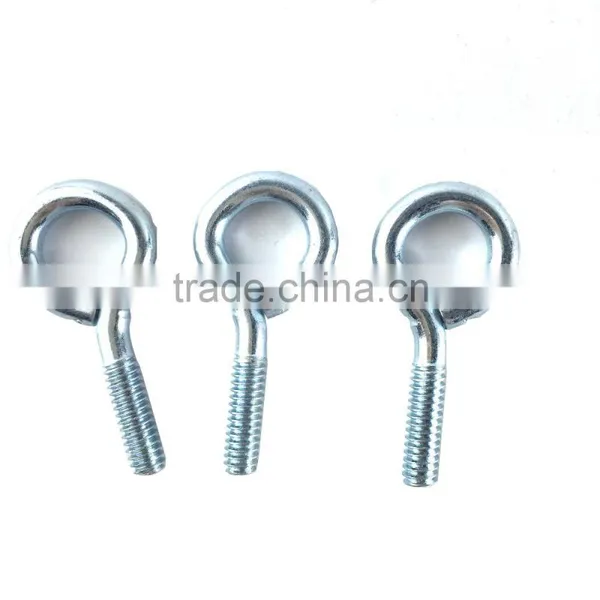 Silver Color Zinc Plated Metal Cup Hooks Eye Shape Screw Hooks Self-tapping Screws Hooks Ring photo-2