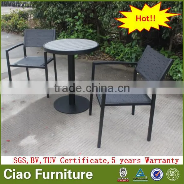 Sling Garden Chair Outdoor Furniture Aluminium Coffee Stacking Chair photo-5