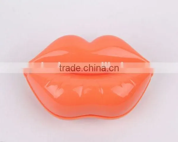 Lip Shaped Plastic Massage Comb With Mirror/hair Brush photo-4
