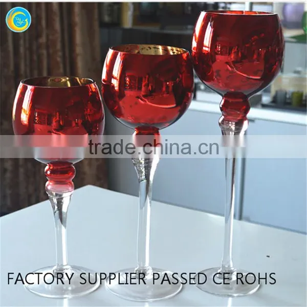 Tall Glass Candle Holders photo-2