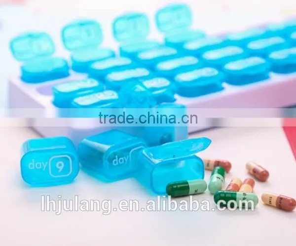 2017 New Design Plastic Pill Organizer 31 Days/plastic Monthly Pill Box photo-2