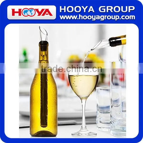 Wine Chiller 3-in-1 Stainless Steel Wine Bottle Cooler Stick Rapid Iceless Wine Chilling Rod With Aerator and Pourer photo-2
