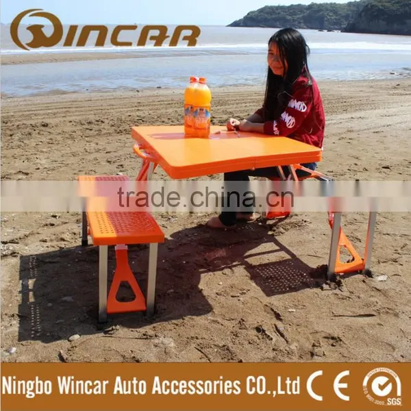 Aluminum Plastic Camping Table Set Outdoors Picnic Camping Travel Table photo-3