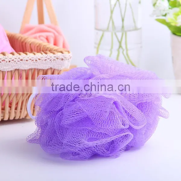 A051 Promotional Cheap Price Bath Pouf Wholesale , Mesh Pouf Bath Sponge photo-2