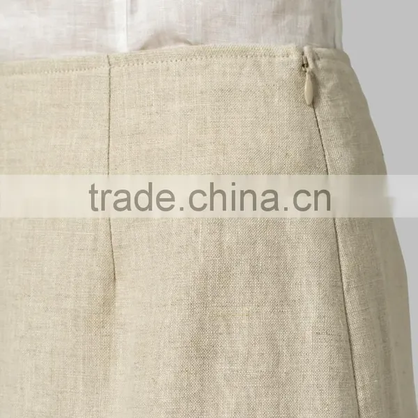 Blouse And Skirt Muslimah Linen Cotton Fabric Tank Top And Skirts Vintage Swing Wholesale Linen Suits photo-6