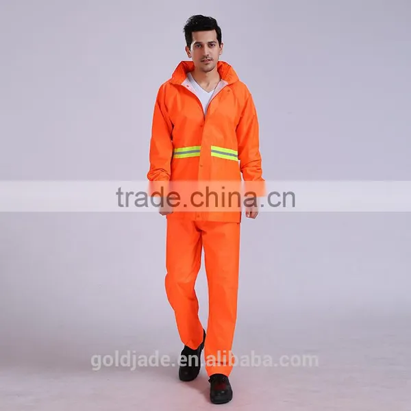 Oem Custom Reflective Yellow Keep Warm Oxford Rain Coat Waterproof Work Uniforms photo-5