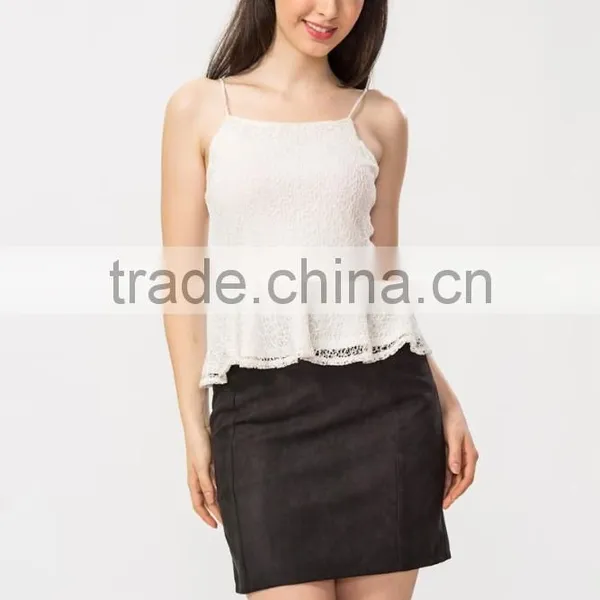 Ladies New Arrival Petite Lace Peplum Top photo-3