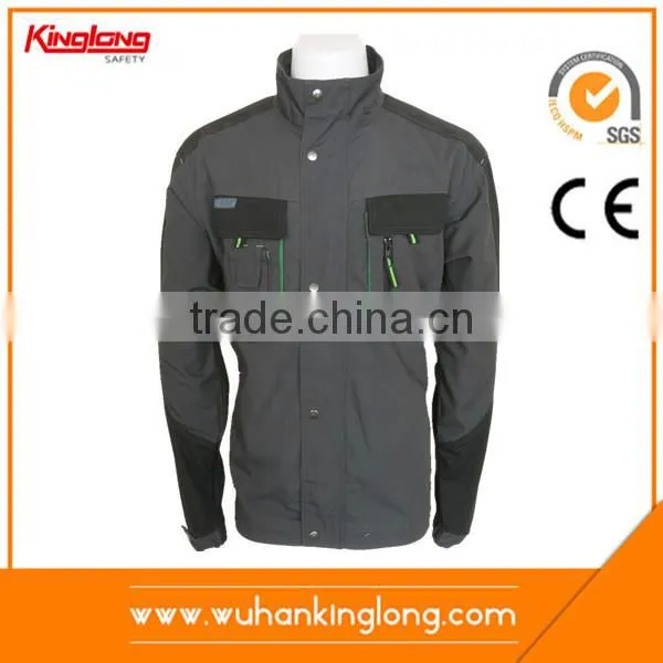 100%Cotton Twill Jackets Khaki and Black Workwear Clothing photo-5