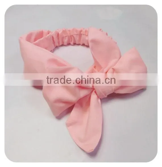 2017 New Fashion Cotton Knot Messy Bow Baby Girls Headband photo-3