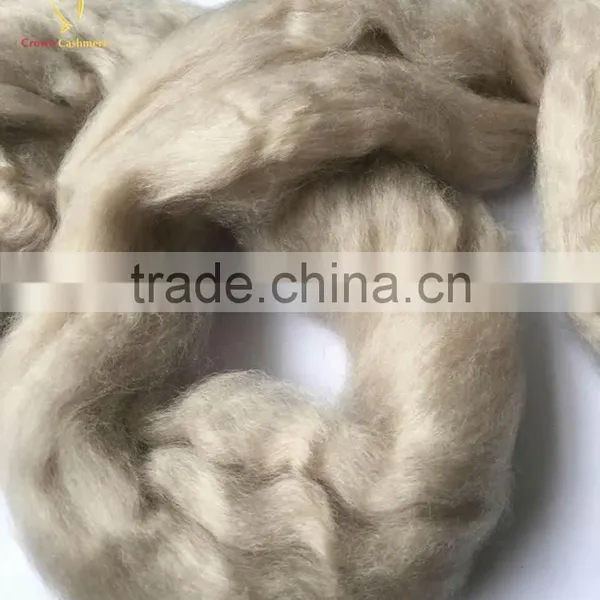 Light Grey Cashmere Sheep Wool Fiber photo-2