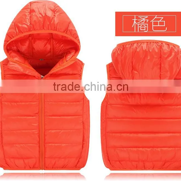 Wholesale Customize Cheap Kids Children Winter Down Vests and Clothes photo-4