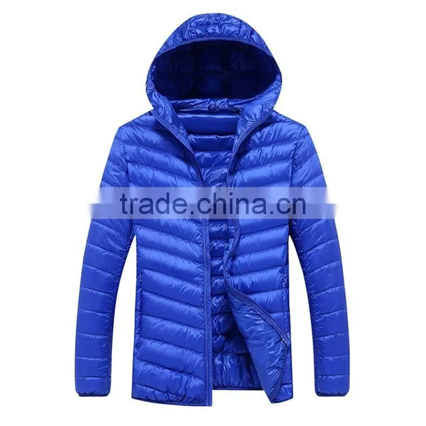 H1005 Mens Fashion Hooded Ultralight Down Jacket photo-3