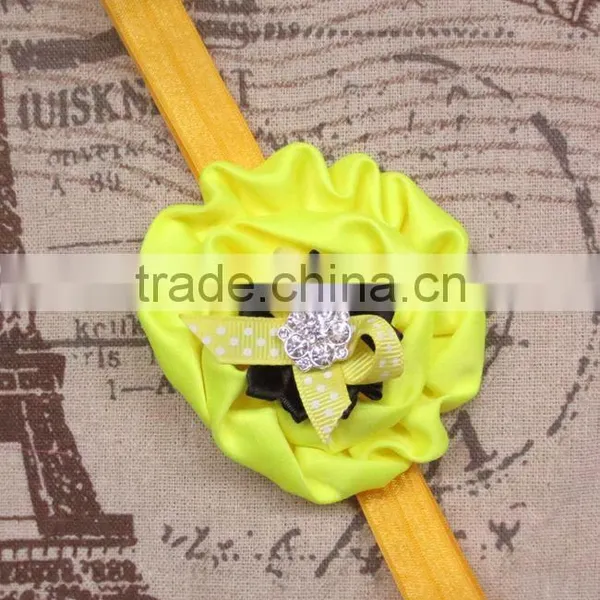 Factory Direct Polka Dot Bow Toddler Baby Flower Headband For Kids Hair Accessories photo-3