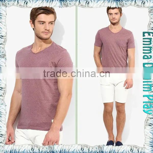 New Custom Design Mens Organic Cotton Round Neck T-Shirts photo-4