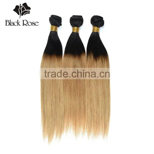Black Rose Sew in Human Hair Weave Ombre Hair, 100% Ombre Human Braiding Hair Extensions photo-2