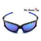 Multi-angular Frame Polarized Cycling Sunglasses UV400 Breathing Holes Lens For Men