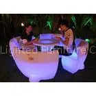 Indoor / Outdoor PE Modern Bar Chairs With 16 Colors Changeable