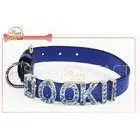 DIY Personalized PU Leather Pet Collar for Dog With 8mm Customized Rhinestone Dog Collars