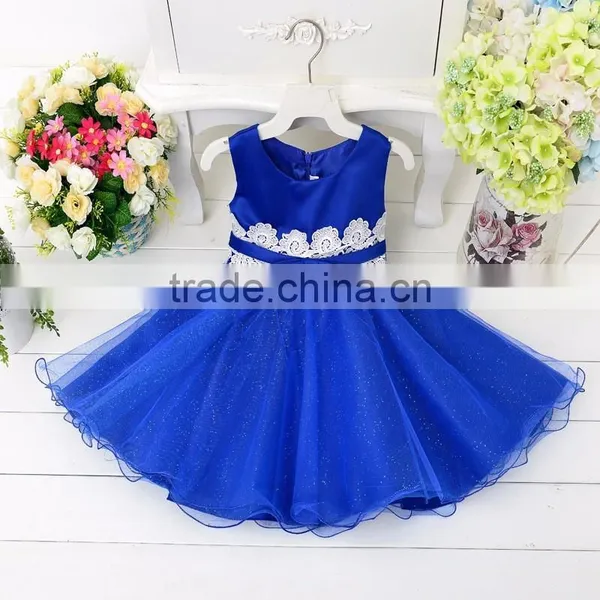 Wholesale Blank Baby Tulle Dress Baby Party Lace Dress photo-2