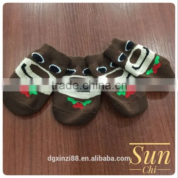 2017 Wholesale High Quality Pretty Cute Pet Socks Winter Warm Doggie Socks