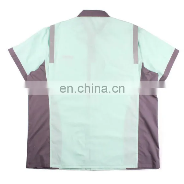 Bolsillo Interior Short Sleeve Men's Work Reflective Shirts photo-2
