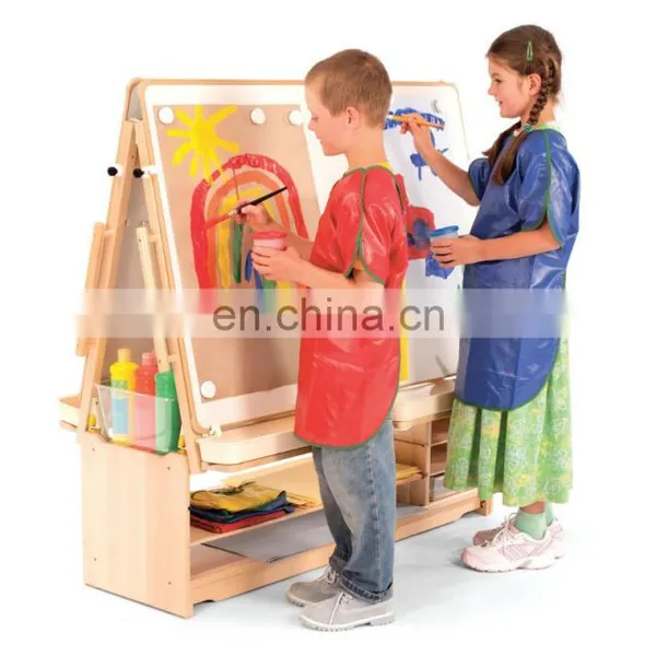 Pinewood Easel Double Side Drawing Board Adjustable Wooden Easel Stand photo-2
