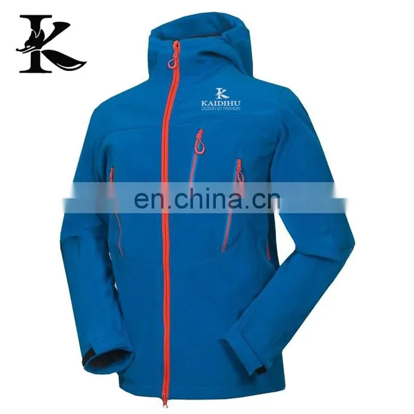 Men Water Resistant Hooded Softshell Jacket Print New Logo photo-2