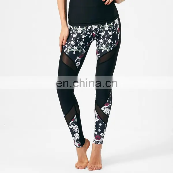 2017 Blank Activewear Manufacturer Custom Logo High Waisted Yoga Gym Sports Fitness Leggings for Women Wholesale photo-6