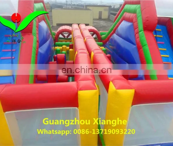 Stock and Promotion Inflatable Obstacle Challeage Bouncy Castles Inflatable 14X10X5m photo-2