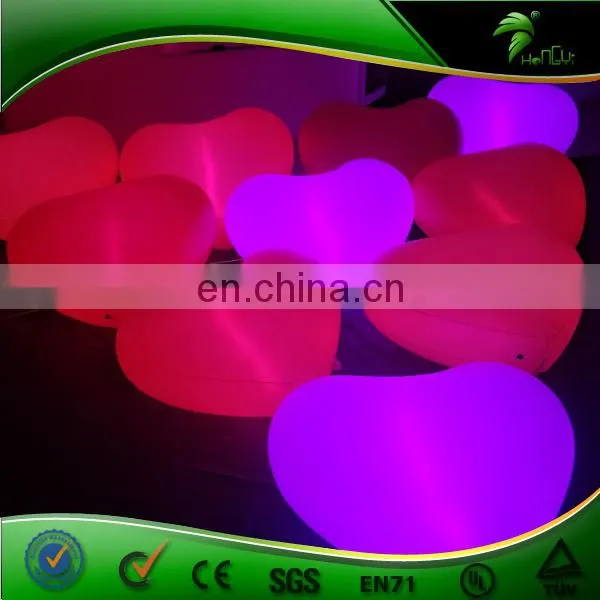 Customized PVC Led Lighting Heart Replica Balloon Party Wedding Decor Promotion Inflatable Heart Shape Balls photo-6
