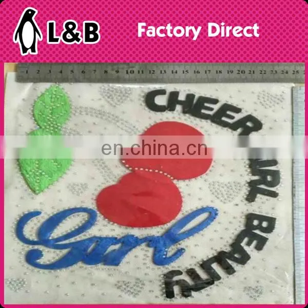 New Design Umbrella Hot Fix Motif Chenille Rhinestone Decorative Embroidered Patches photo-5