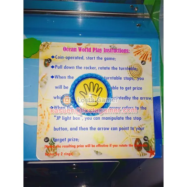 Zhongshan Locta Amusement Redemption, Game Machine, Bass Wheel Indoor, Lucky Wheel Game Machine Redemption, Coin Operate photo-4