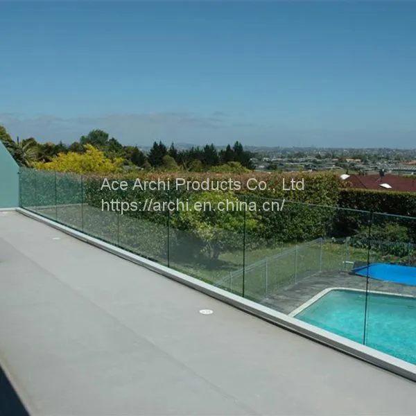 Balcony Aluminum U Base Channel Tempered Glass Deck Balustrade Aluminum Railing photo-2