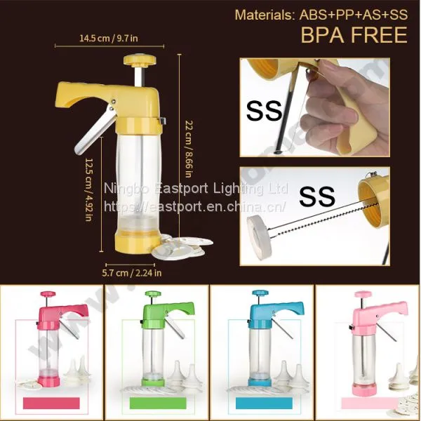 PLASTIC MANUAL COOKIE PRESS FOR DIY CK101 photo-2