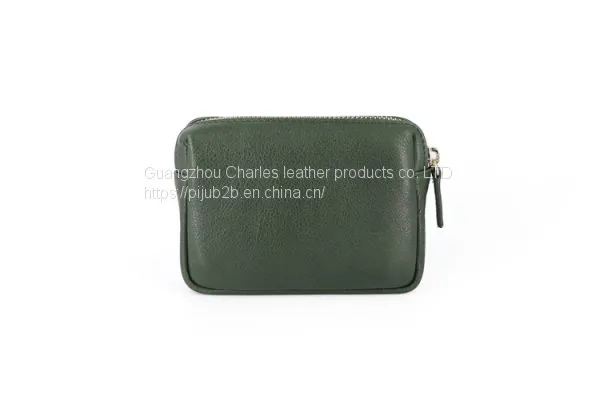 Customized Original Leather Coin Purse Female Hand Zipper Leather Three-dimensional Coin Bag Card Bag Storage Bag Small Wallet Male photo-5