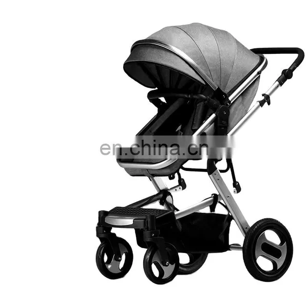 Top Quality Cheap High View Travel Luxury 3 in 1 Baby Stroller With Carseat photo-2