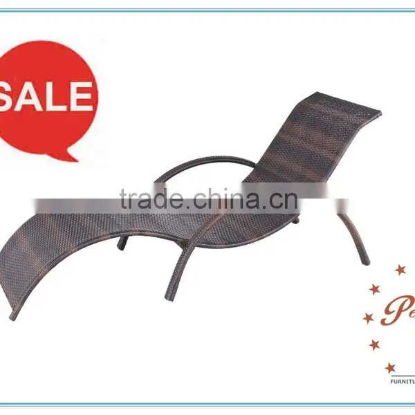 Wicker Rattan Swimming Pool Chaise Lounge
