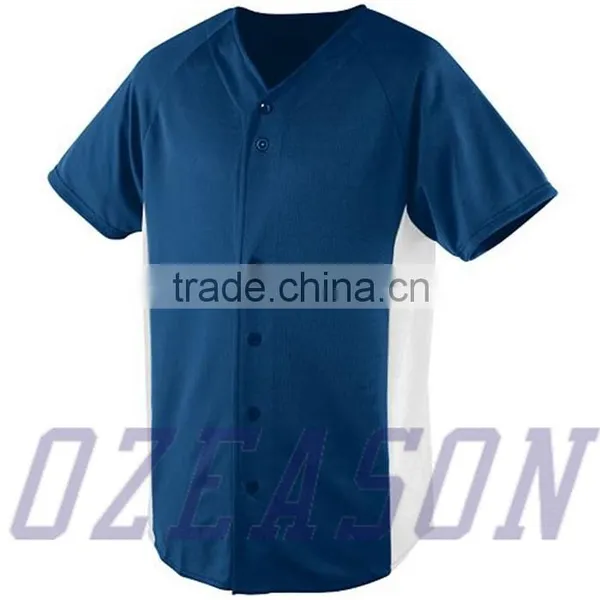 China Cheap Blank Baseball Jerseys,Fashion Plain Baseball Shirts photo-5