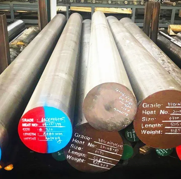 High Strength 4340 Steel Round Bar 40CrNiMoA 4340 Forged Alloy Steel photo-2