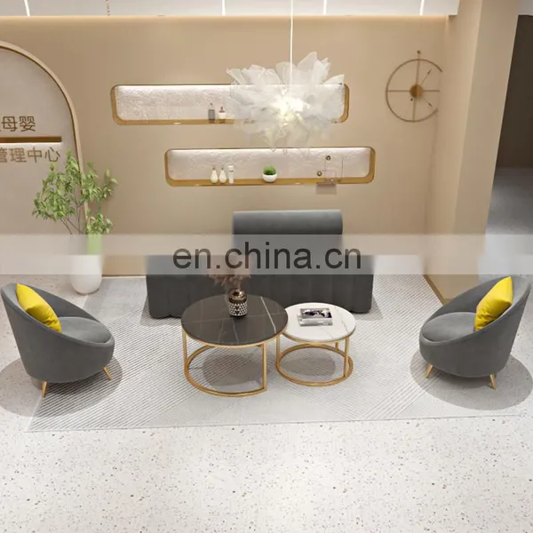 Nordic Beauty Salon Sofa Creative Leisure Reception Lounge Area Long Bar Hair Salon Clothing Store Small Sofa photo-4