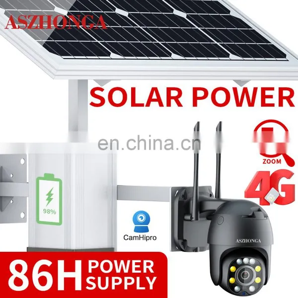 HD 5MP 5X ZOOM Security IP Camera Wireless 3G 4G SIM Card Outdoor PTZ CCTV Surveillance Cam 60W 30AH Battery Solar Panel CamHi photo-2