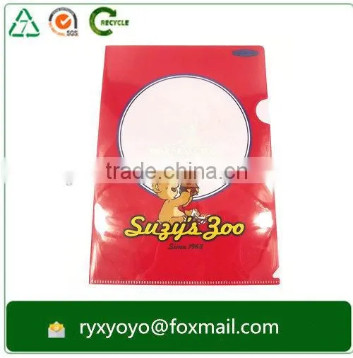 Carton Printed a4 Size L Shape Plastic File Folder for Promotion Gift photo-6