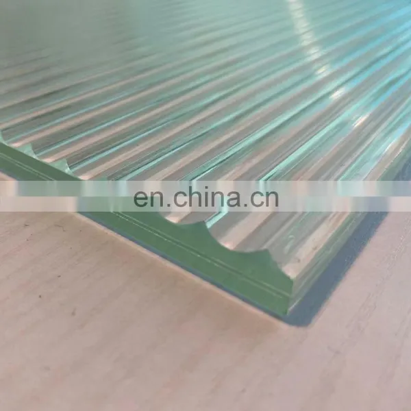 Ribbed Laminated Tempered Glass Fluted Laminated Glass 5+5mm or 6+6mm photo-3