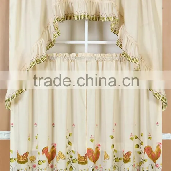 (STOCK)3PCS PRINTED MICROFIBER KITCHEN CURTAIN photo-6