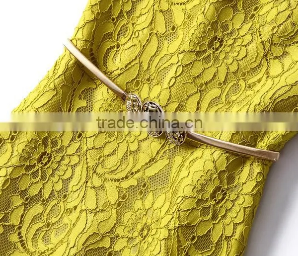 Sexy Slim Dress Sleevess Lace Dress Womans Evening Dress photo-6