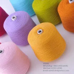 Raw White 100% Combed Compact Cotton Ring Spun Yarn For Knitting And Weaving photo-3