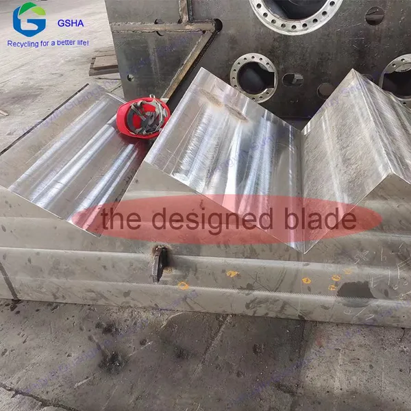 Hydraulic Guillotine Type Metal Shear Used in Scrap Metal Recycling Industry