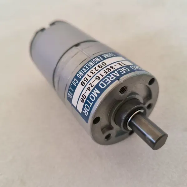 Geared Motor TE-38F16-24-96 24V, 38mm Diameter.