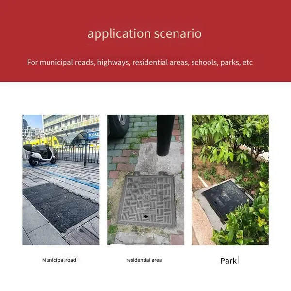 Lubao Manufacturer of Ductile Iron Square Manhole Covers 750*500 for Inspection Wells, Municipal Communication, Heavy-duty Rain and Sewer Drainage Outlets photo-4